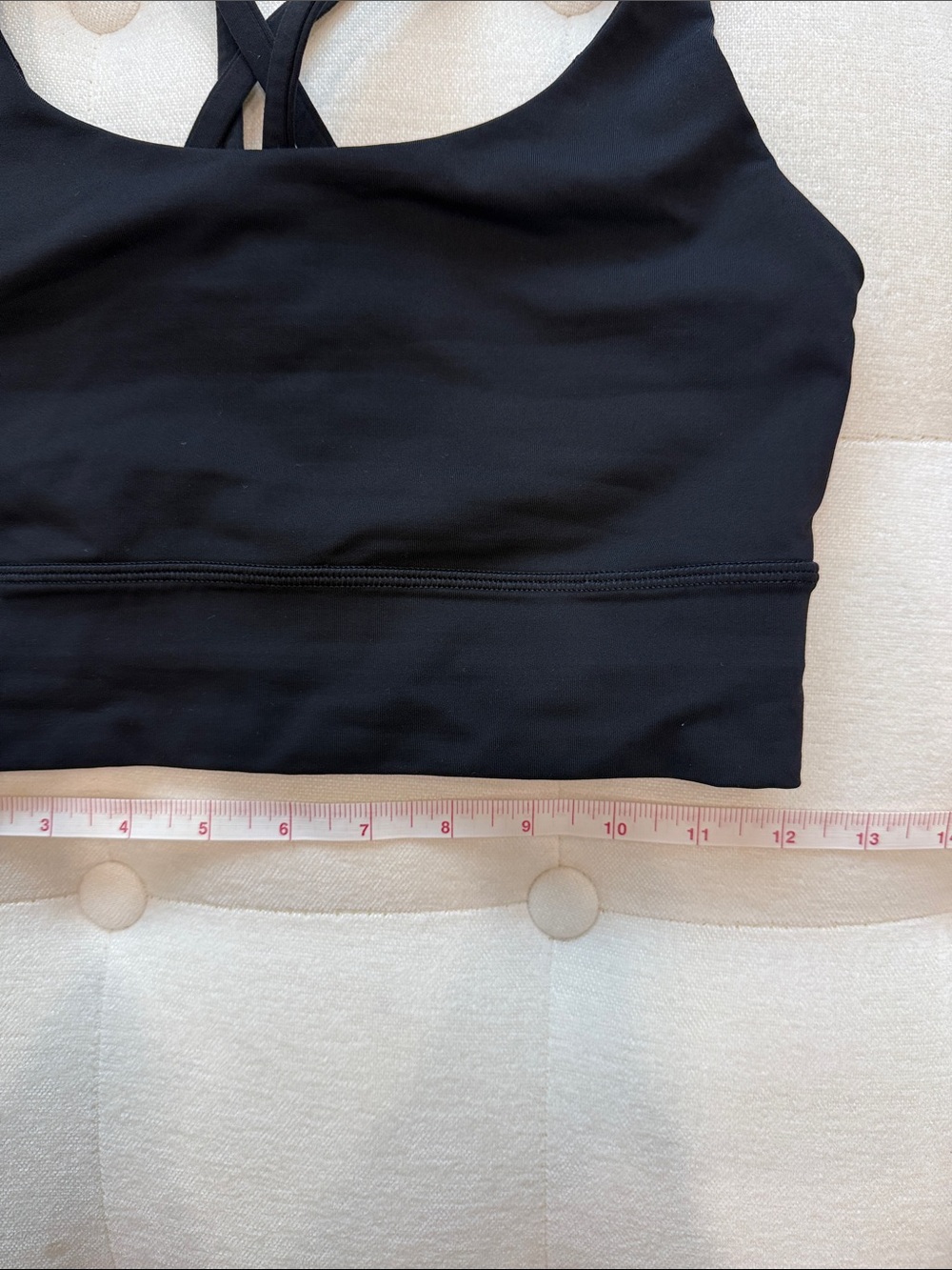 Lululemon Energy Bra ~ black - size 6 - excellent condition - Picture 6 of 6
